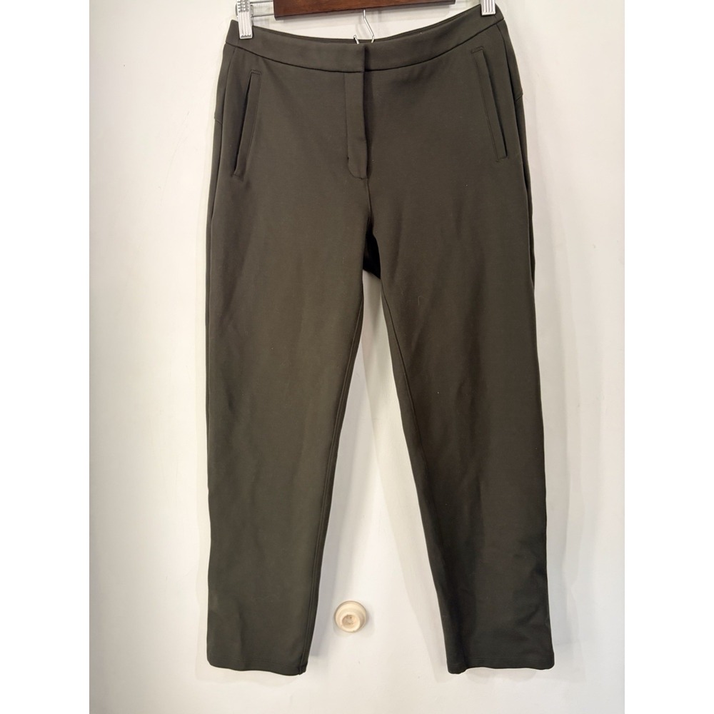 Lululemon‎ Women's Size 6 Olive Tapered Career Travel Pants Stretch Tencel